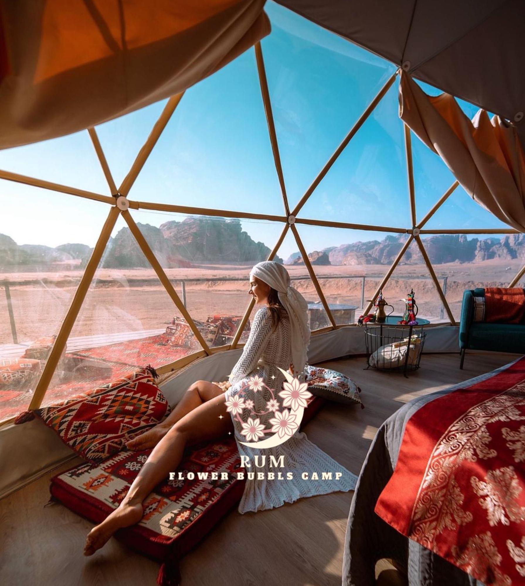 Rum Flower Bubbles Luxury Camp Rum vádi Kültér fotó